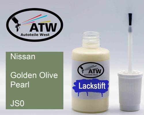 Nissan, Golden Olive Pearl, JS0: 20ml Lackstift, von ATW Autoteile West.